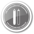 Bougeoir EDZARD Lincoln pour bougies coniques, noble argenté, résistant au ternissement, hauteur 15 cm EDZARD-SHOP.com