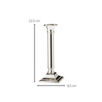 Bougeoir EDZARD Lincoln pour bougies en bâton, noble argenté, protégé contre la ternissure, hauteur 19 cm EDZARD-SHOP.com