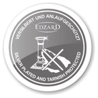 Bougeoir EDZARD Lincoln pour bougies en bâton, noble argenté, protégé contre la ternissure, hauteur 19 cm EDZARD-SHOP.com