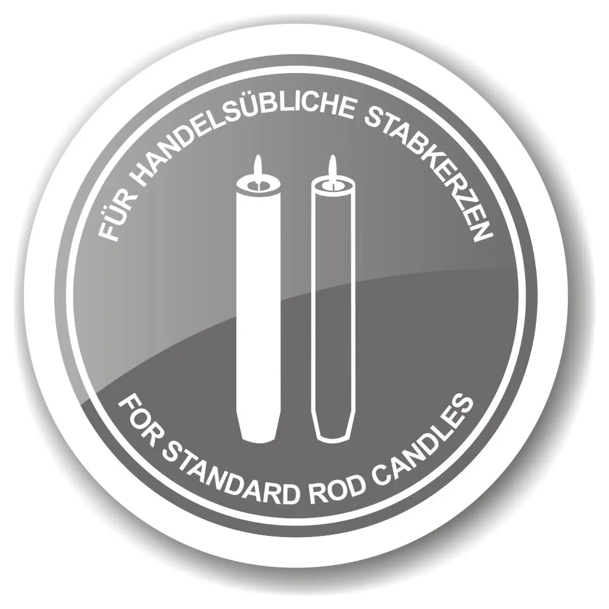 Bougeoir EDZARD Lincoln pour bougies en bâtonnet, tige cannelée, noble argenté, protégé contre la ternissure, H 23 cm EDZARD-SHOP.com