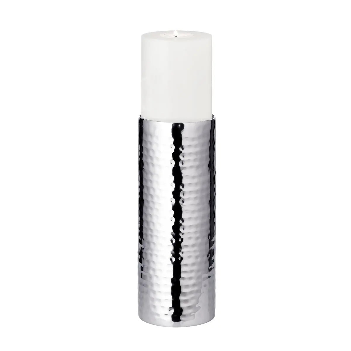 Bougeoir EDZARD, bougeoir Agadir, acier inoxydable, très poli, diamètre 8,5 cm, hauteur 25 cm EDZARD-SHOP.com