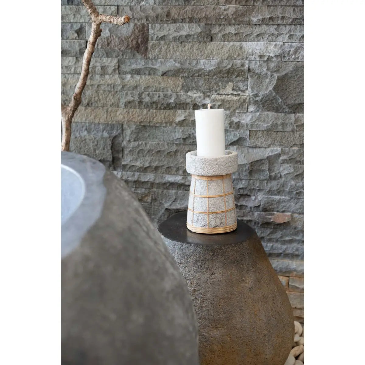 Bougeoir The Serene - Béton Naturel - L Bazar Bizar Living