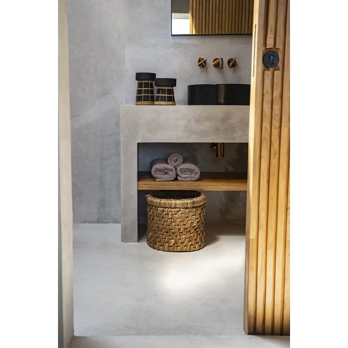 Bougeoir The Serene - Noir Naturel - L Bazar Bizar Living