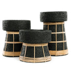Bougeoir The Serene - Noir Naturel - L Bazar Bizar Living