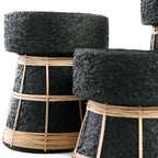 Bougeoir The Serene - Noir Naturel - M Bazar Bizar Living
