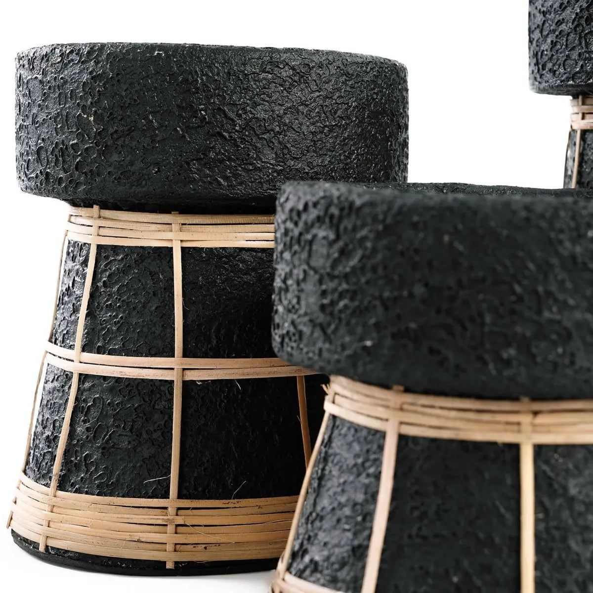 Bougeoir The Serene - Noir Naturel - M Bazar Bizar Living