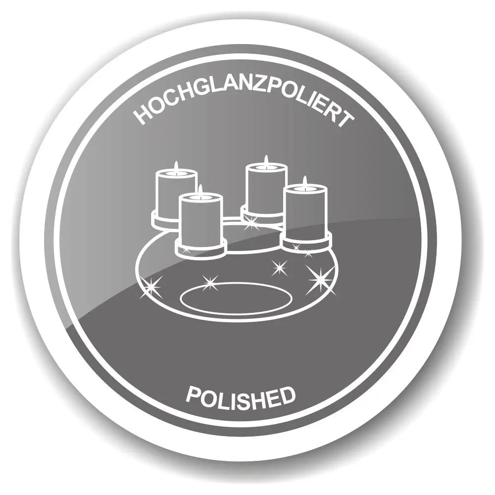 Bougeoir bougeoir Agadir, acier inoxydable poli, diamètre 8,5 cm, hauteur 20 cm EDZARD-SHOP.com