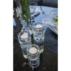 Bougeoir bulle en verre 6x6x16.2cm AULICA
