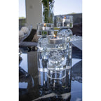 Bougeoir bulle en verre 6x6x19.5cm AULICA