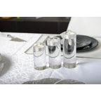 Bougeoir rond haut en verre 14 cm AULICA