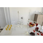Bougeoir verre arrondi h.60cm AULICA