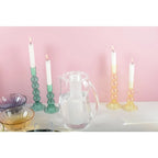 Bougeoirs bulles jaune - lot de 2 AULICA