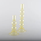 Bougeoirs bulles jaune - lot de 2 AULICA