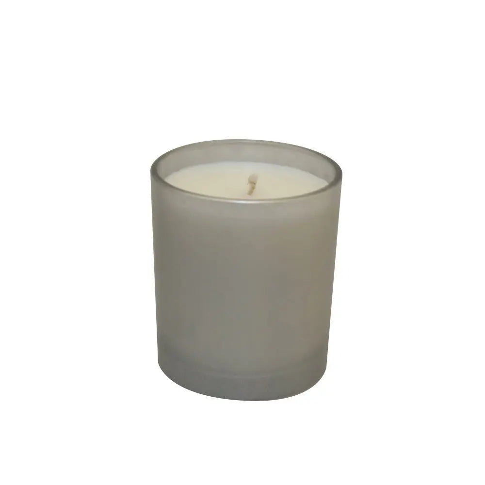 Bougie argent parfum vanille 7x7x8cm AULICA
