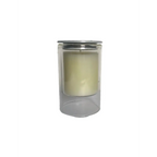 Bougie blanche parfum musc 7x11.3cm AULICA