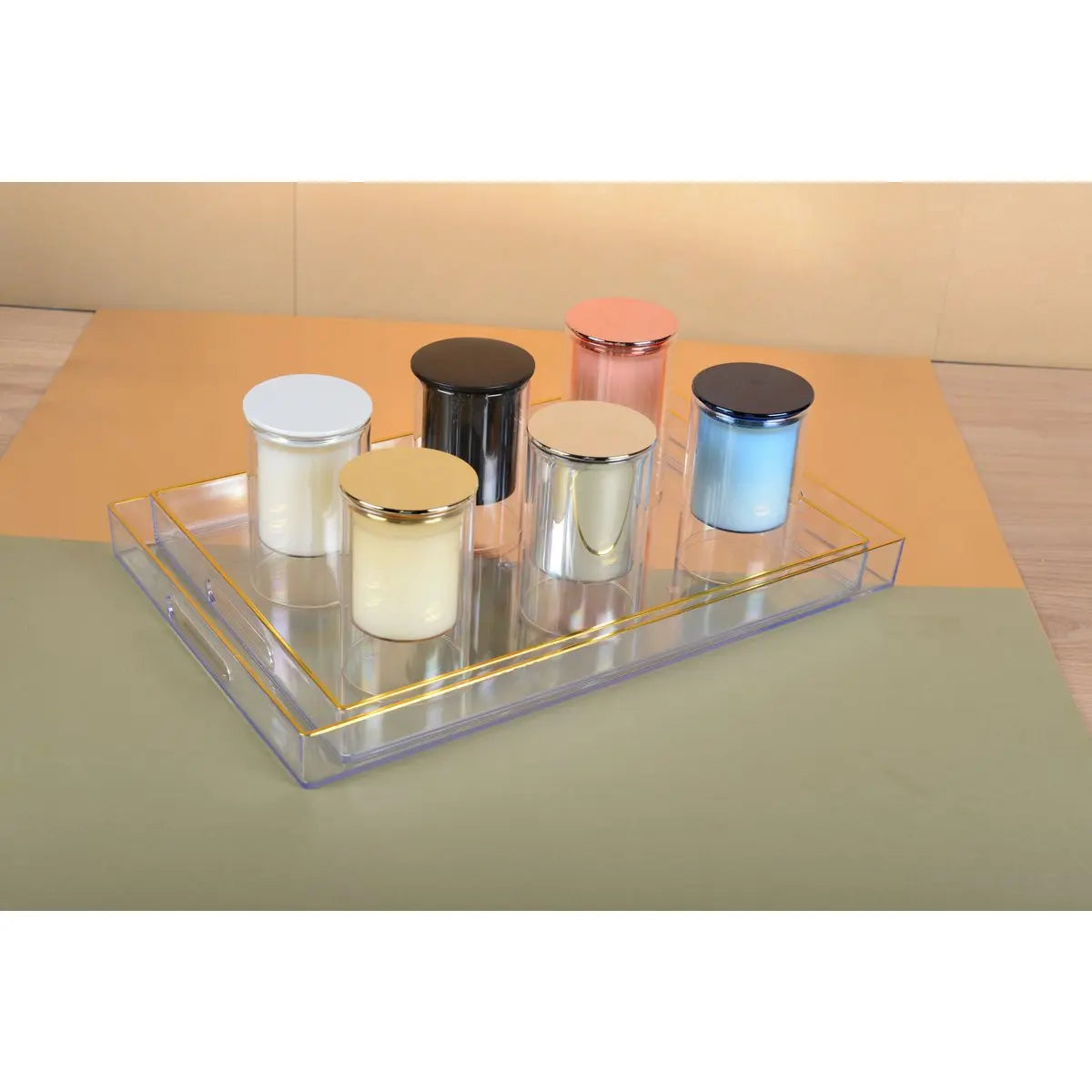 Bougie blanche parfum musc 7x11.3cm AULICA