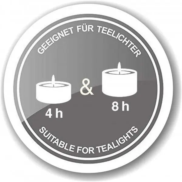 Bougie chauffe-plat EDZARD Duco H 8cm EDZARD-SHOP.com