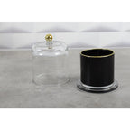 Bougie cloche noir et or parfum tonka AULICA