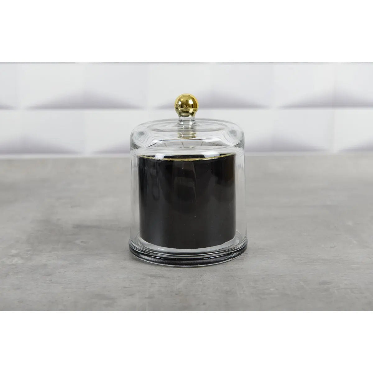 Bougie cloche noir et or parfum tonka AULICA