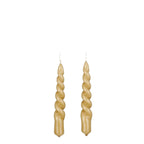 Bougie de table Twist Marron clair Mica Decorations