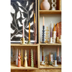 Bougie de table Twist Marron clair Mica Decorations