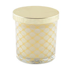 Bougie musc dorée avec couvercle 7.8x8.2cm AULICA