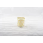 Bougie musc dorée avec couvercle 7.8x8.2cm AULICA