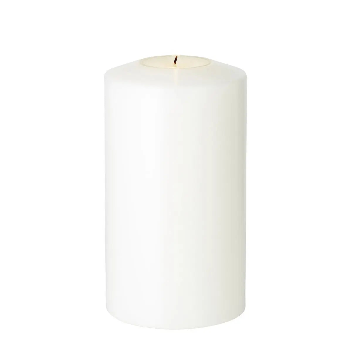 Bougie permanente Cornelius Double Pine (hauteur 15 cm, Ø 8 cm), blanche, résistante à la chaleur jusqu'à 90° EDZARD-SHOP.com
