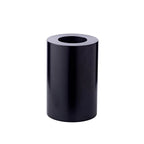 Bougie permanente Cornelius (hauteur 15 cm, Ø 10 cm) noire, photophore résistant à la chaleur jusqu'à 90 degrés EDZARD-SHOP.com