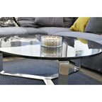 Bougie vanille pot en verre argent AULICA