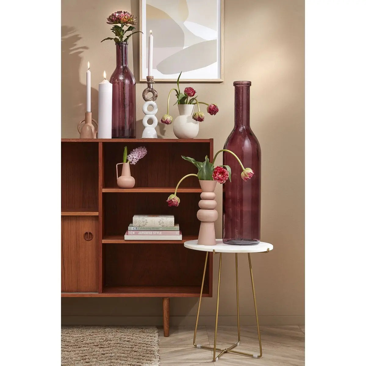 Bouteille décorative de Rioja Rouge Foncé Mica Decorations