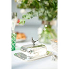 Butterdose Fasan mit Messer (L 18 cm) EDZARD-SHOP.com