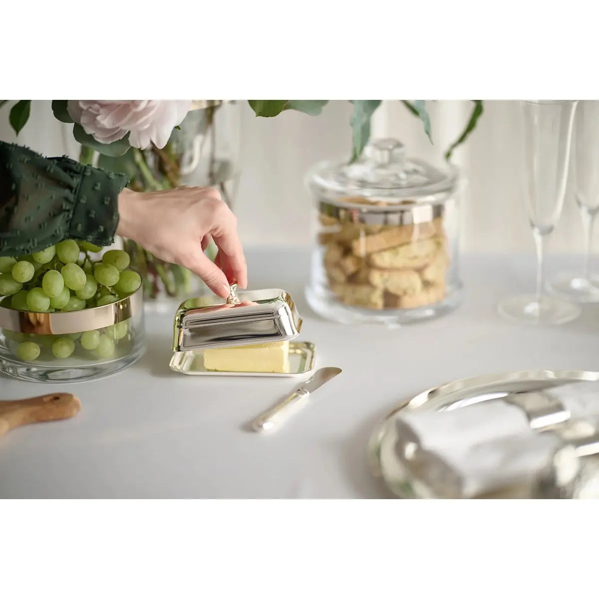 Butterdose Mary Mit Messer (8x13 cm) EDZARD-SHOP.com