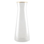 Carafe bord doré mat h28cm AULICA