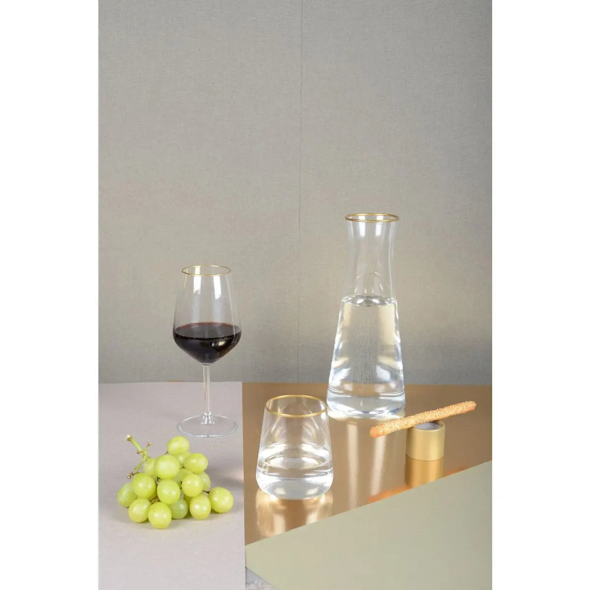 Carafe bord doré mat h28cm AULICA