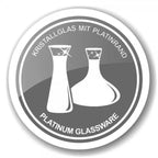 Carafe carafe EDZARD Frederick, verre cristal soufflé à la bouche avec bord en platine, H 27 cm, capacité 2,1 litres EDZARD-SHOP.com