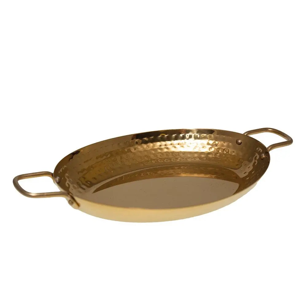 Casserole ovale dorée 25x18.5x4cm AULICA