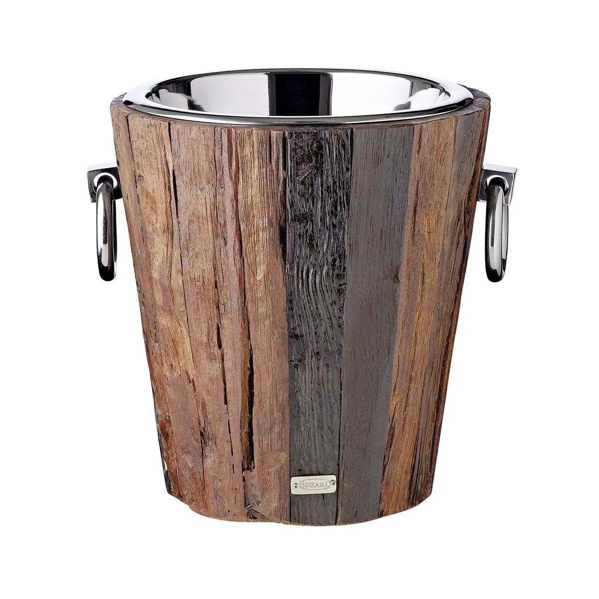 Cave à vin EDZARD Cave à vin Providence, teck, inox nickelé brillant, H 28 cm, poids 4 kg EDZARD-SHOP.com