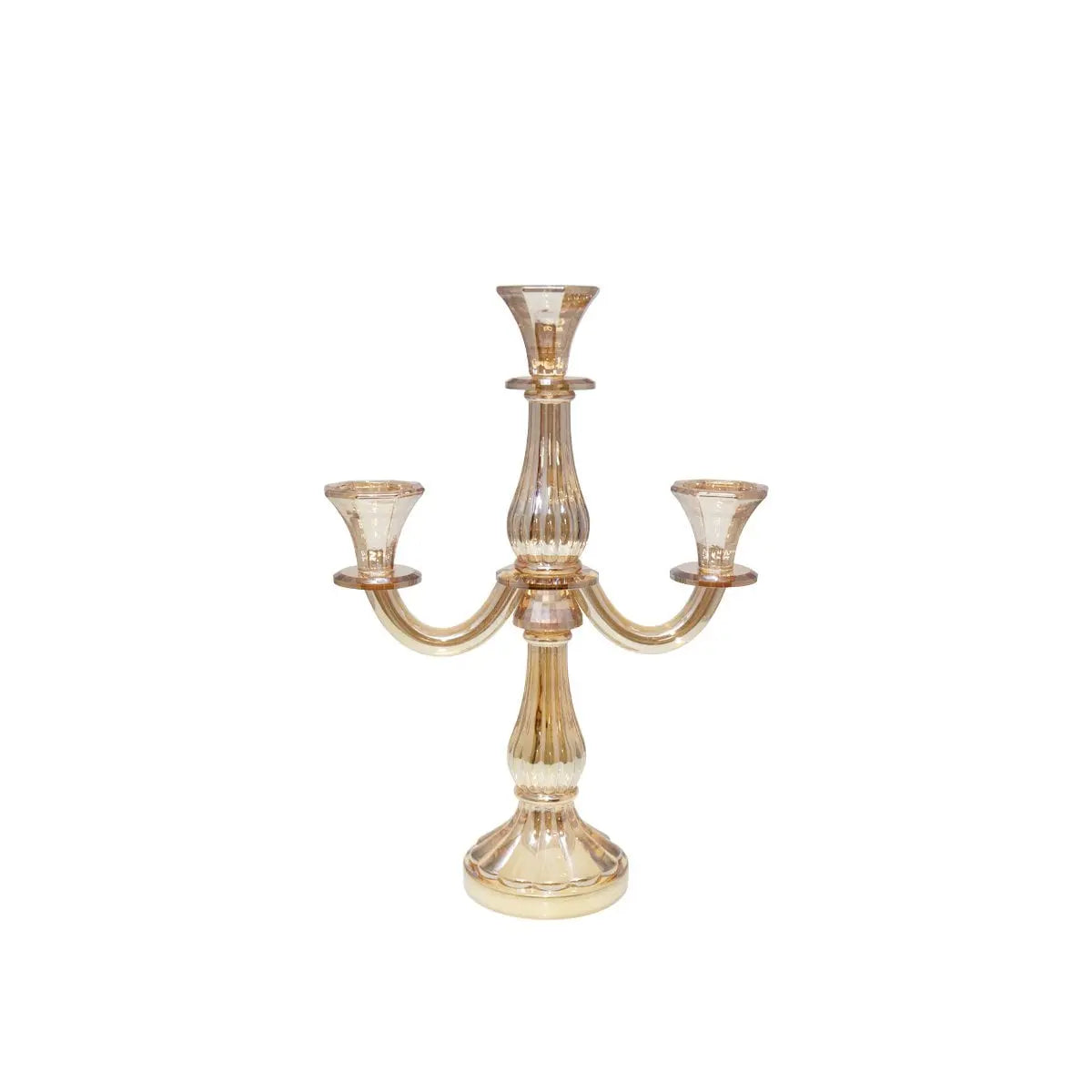 Chandelier 3 feux ambre h35cm AULICA