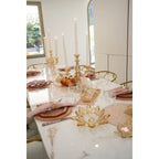 Chandelier 3 feux ambre h35cm AULICA