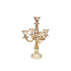 Chandelier 5 feux ambre h35cm AULICA