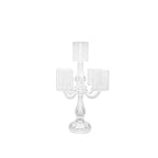 Chandelier 5 feux transparent h35cm AULICA