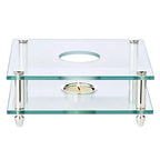 Chauffe EDZARD Carmen, métal argenté, 19x19 cm EDZARD-SHOP.com