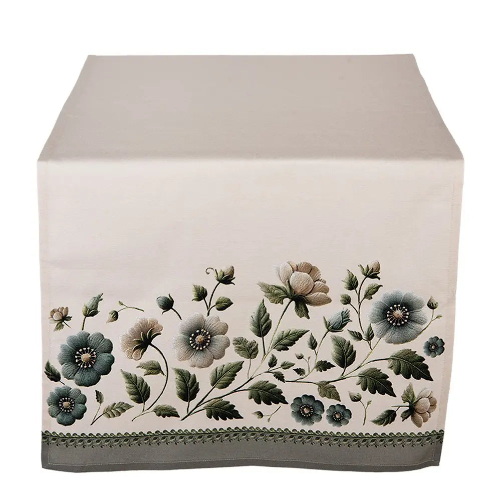 Chemin de table 50x140 cm Beige Coton Clayre & Eef.