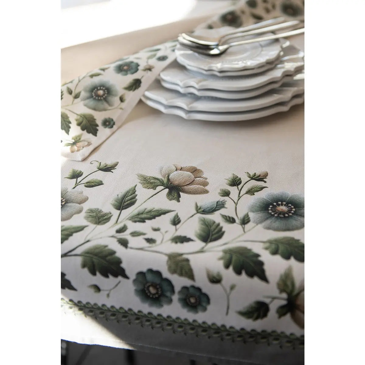 Chemin de table 50x140 cm Beige Coton Clayre & Eef.