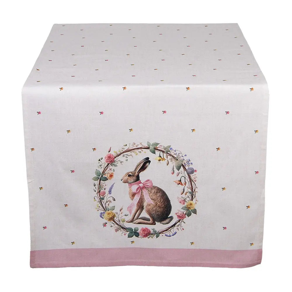 Chemin de table 50x140 cm Beige Coton Clayre & Eef.