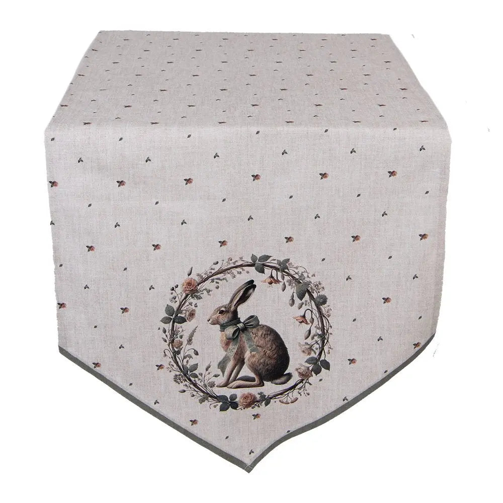 Chemin de table 50x160 cm Beige Coton Clayre & Eef.