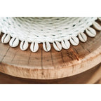 Coaster Seagrass Shell Pan - Blanc Bazar Bizar Living