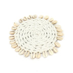 Coaster en coquillage Seagrass - Blanc Bazar Bizar Living