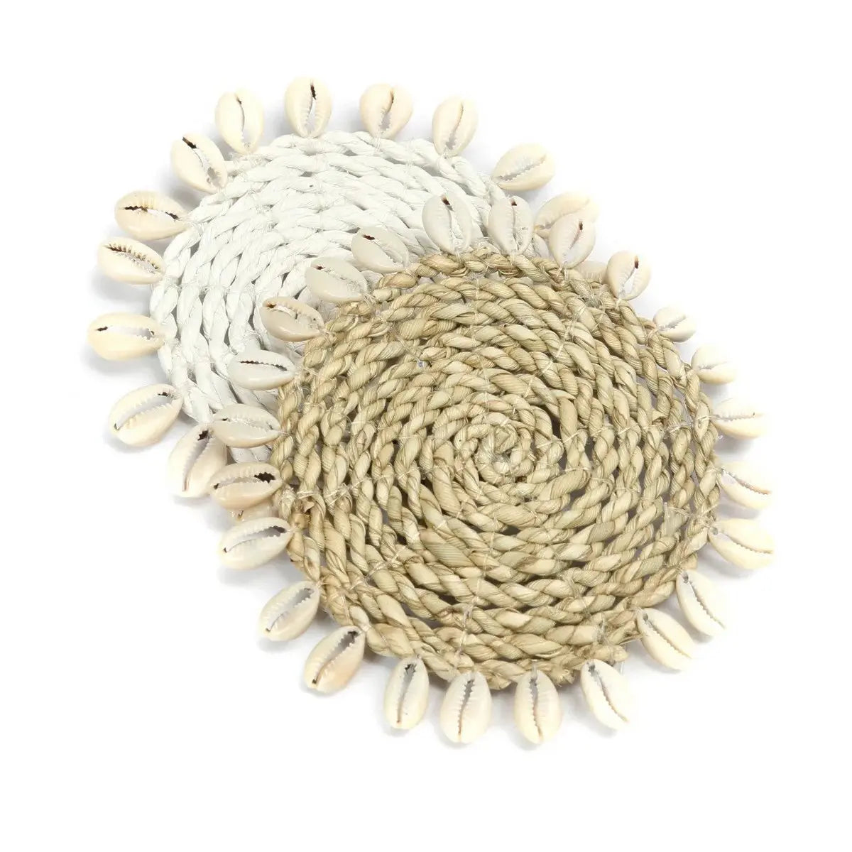 Coaster en coquillage Seagrass - Blanc Bazar Bizar Living